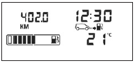 Autonomie prévisible avec le carburant restant