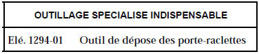 DEPOSE DE L’ENSEMBLE MECANISME AVEC MOTEUR