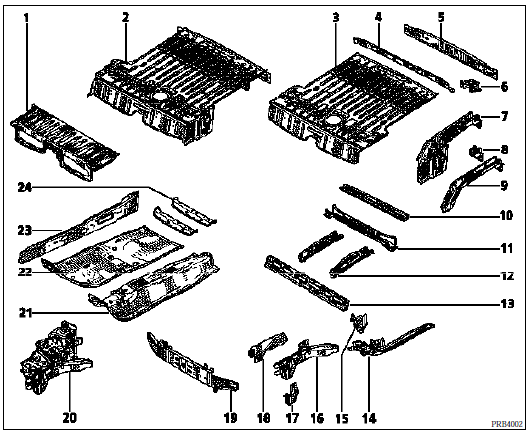 Désignation des pièces (éclatés)