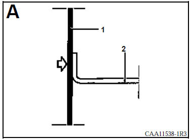 Côté d’auvent (doublure de pied) partiel