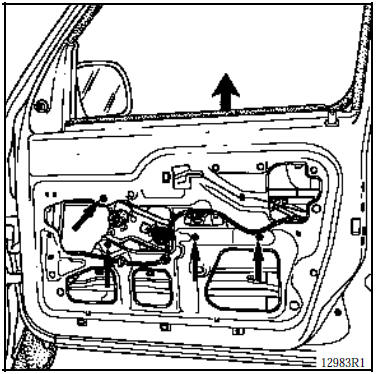 Vitre de porte avant