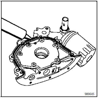 Un cordon de rhodorseal 5661 sur le plan de joint