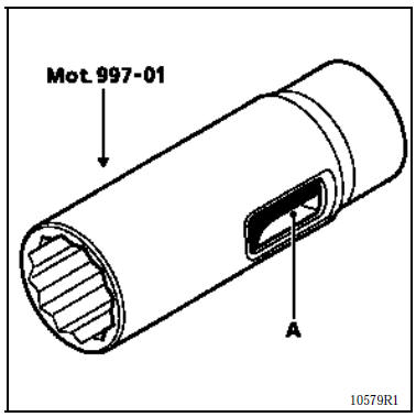 Déposer l’électrovanne en utilisant l’outil mot. 997-01