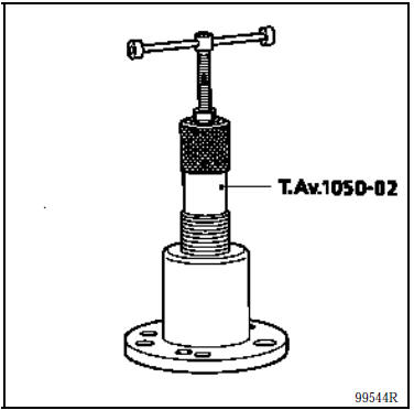 Repousser la transmission : outil t. Av. 1050-02